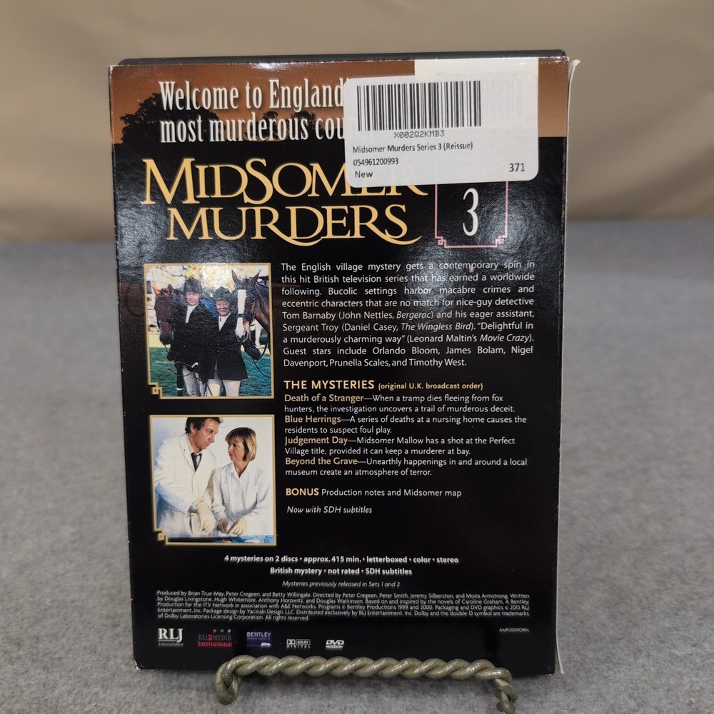 Midsomer Murders Series 3 DVD Set Original UK Broadcast Order Acorn Media VG+ - Picture 2 of 2